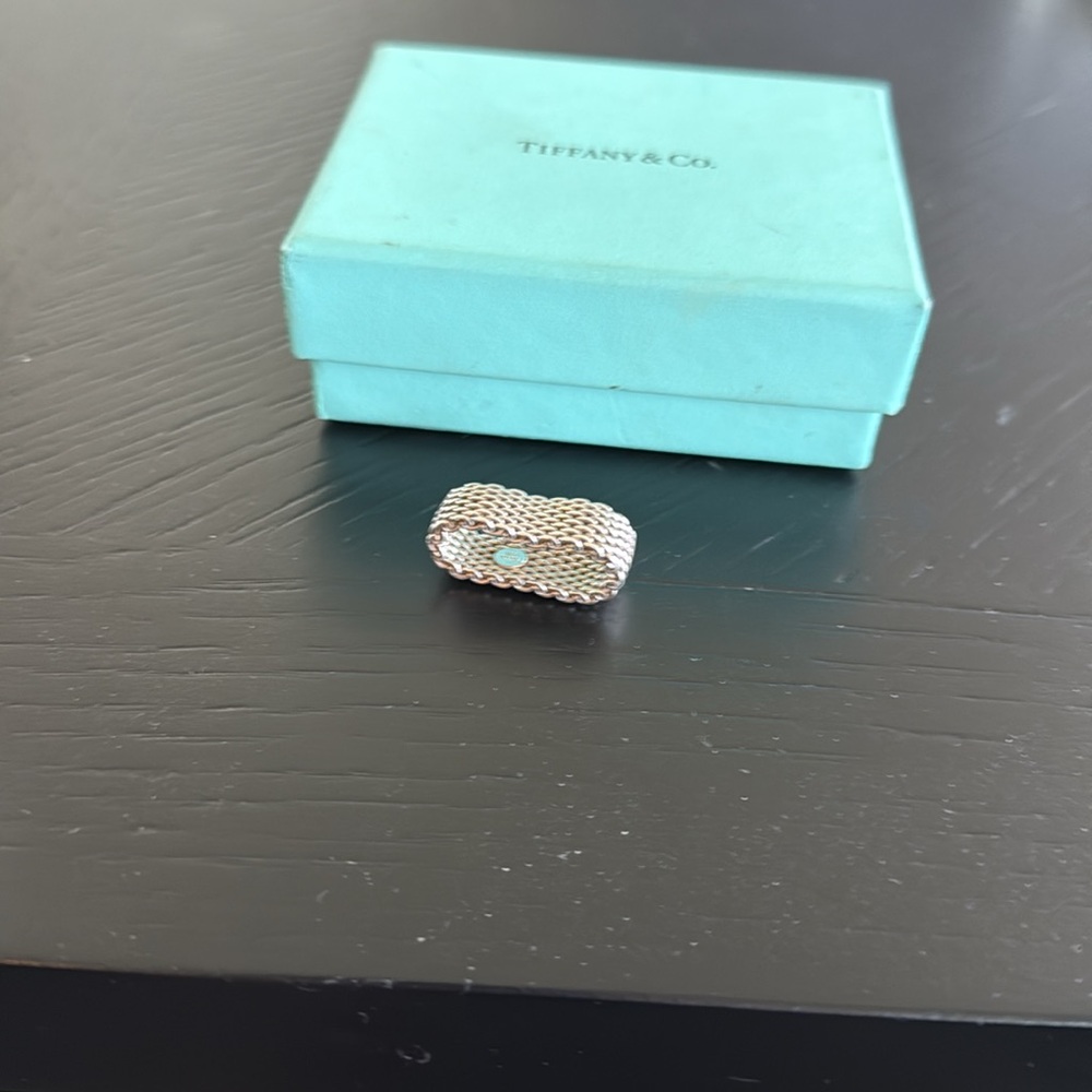 Tiffany & Co. Mesh Silver Ring - Picture 3 of 4